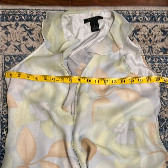 Y2K The Limited Silk Floral Design Ruffle Wrap Dress Cottagecore Feminine - Picture 7 of 10